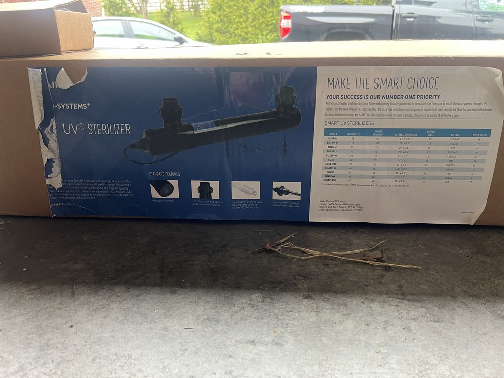 Pentair UV Sterilizer & Mounting Clamps