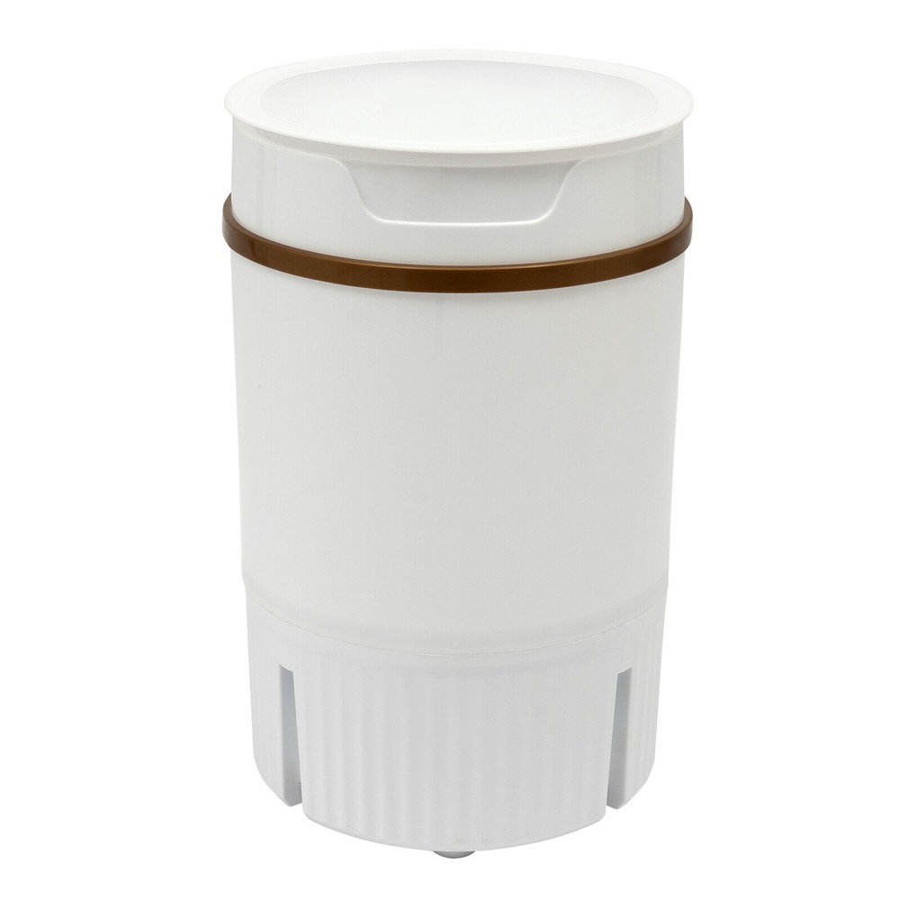 White Portable Mini Washing Machine Washer with Drainage Basket Multi-Functional