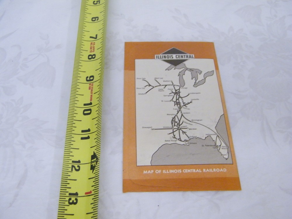 Vintage Illinois Central Ship Travel Guide