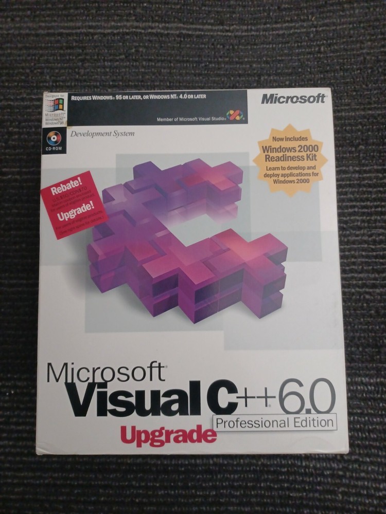 Microsoft Visual C++ 6.0 Professional Edition, UPGRADE