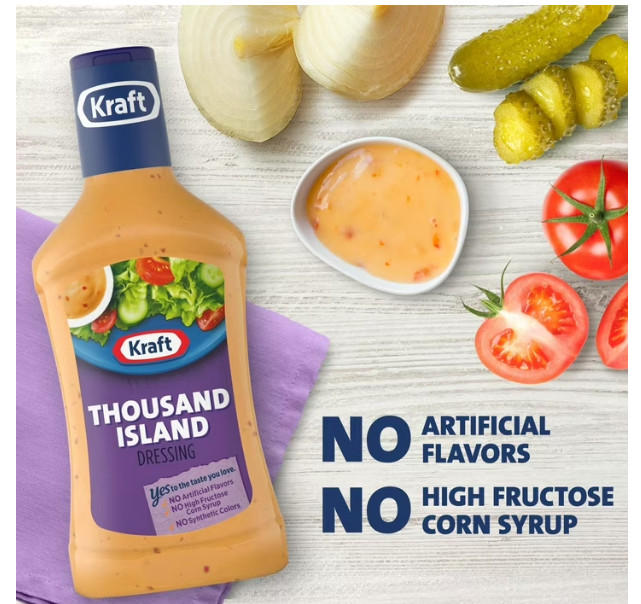 Kraft Thousand Island Dressing, 8 fl oz Bottle