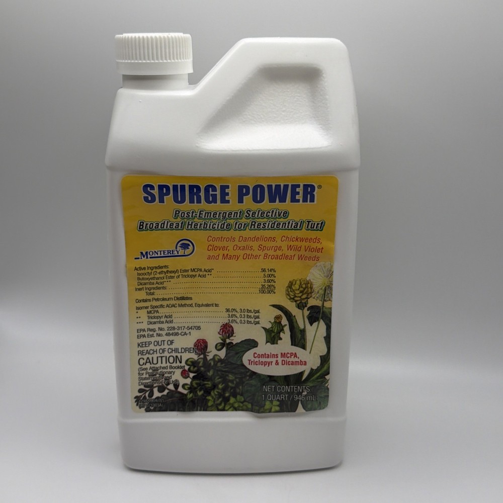Monterey Spurge Power Selective Broadleaf Herbicide 1 Quart 32oz - New Sealed