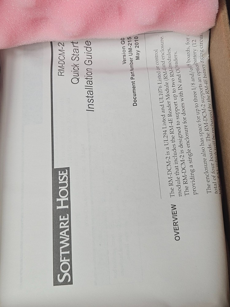 Software House RM-4E - RM-4E Door CMTL MOD