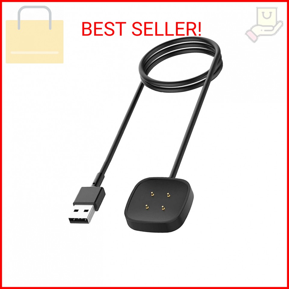 Charger for Fitbit Sense/Sense 2/Versa 3/Versa 4, Replacement Charging Cable Cor