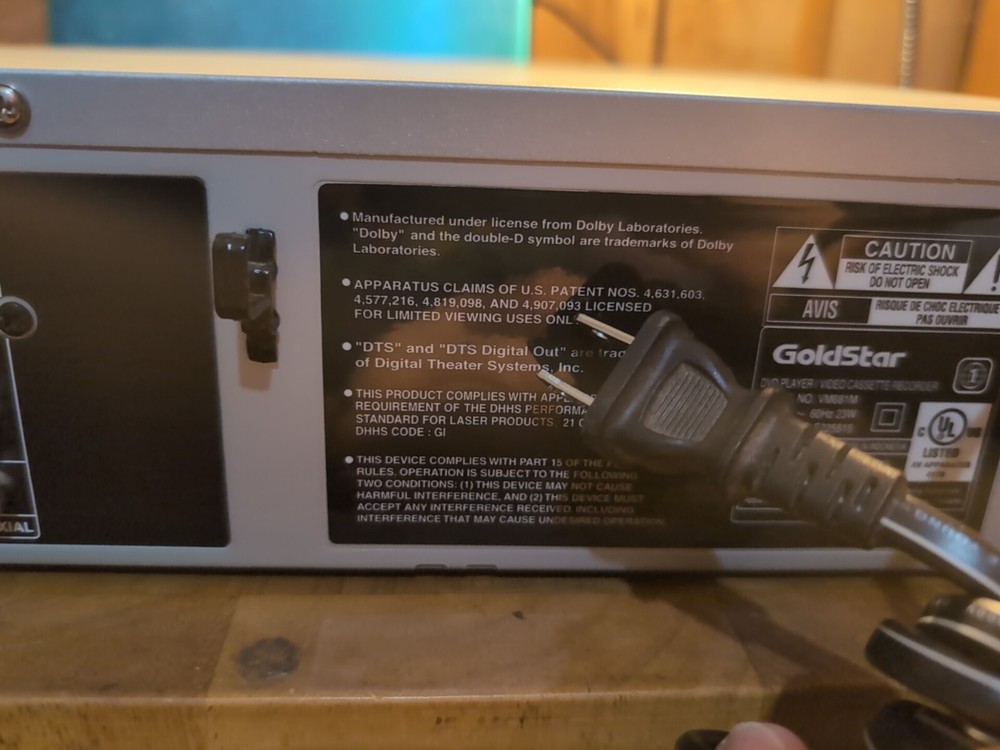 Goldstar VM681M DVD VCR Combo Player No Remote Tested
