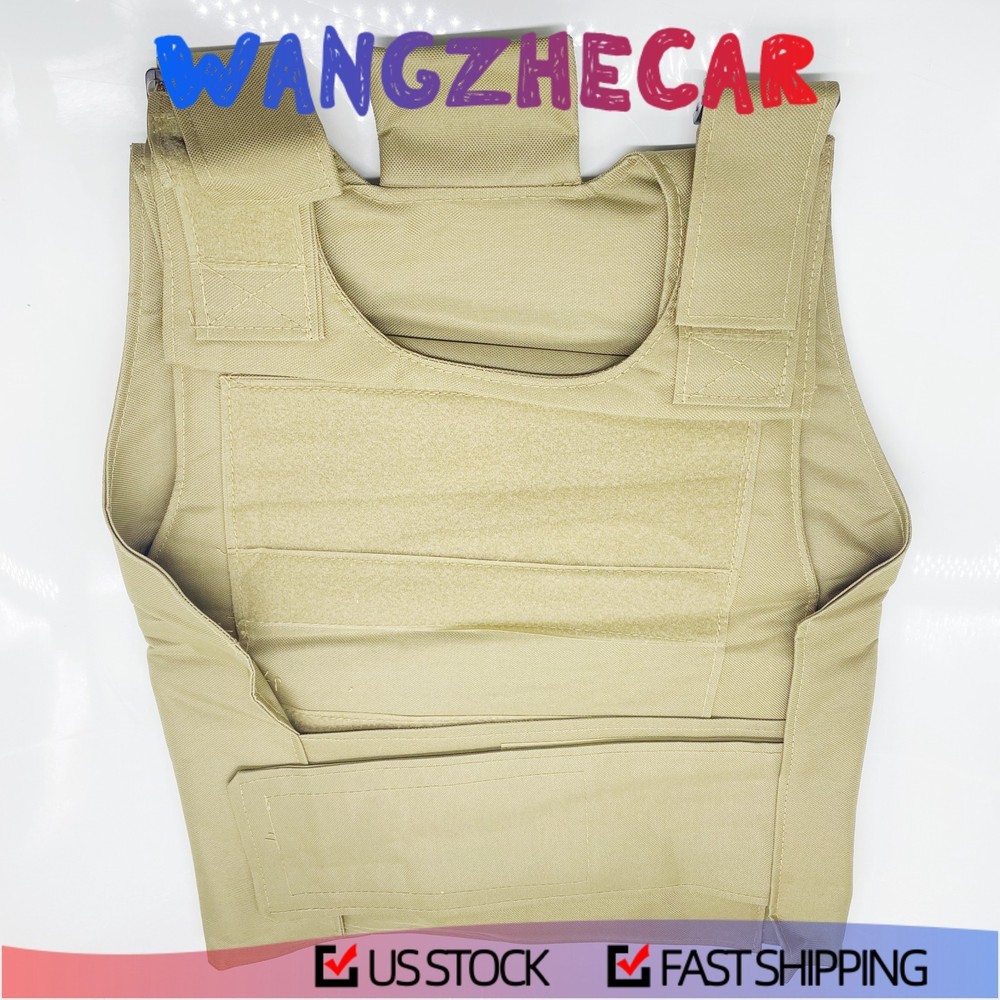 Armor Tactical Jacket Body Bulletproof Vest Front Back Plates Guard Security Kit