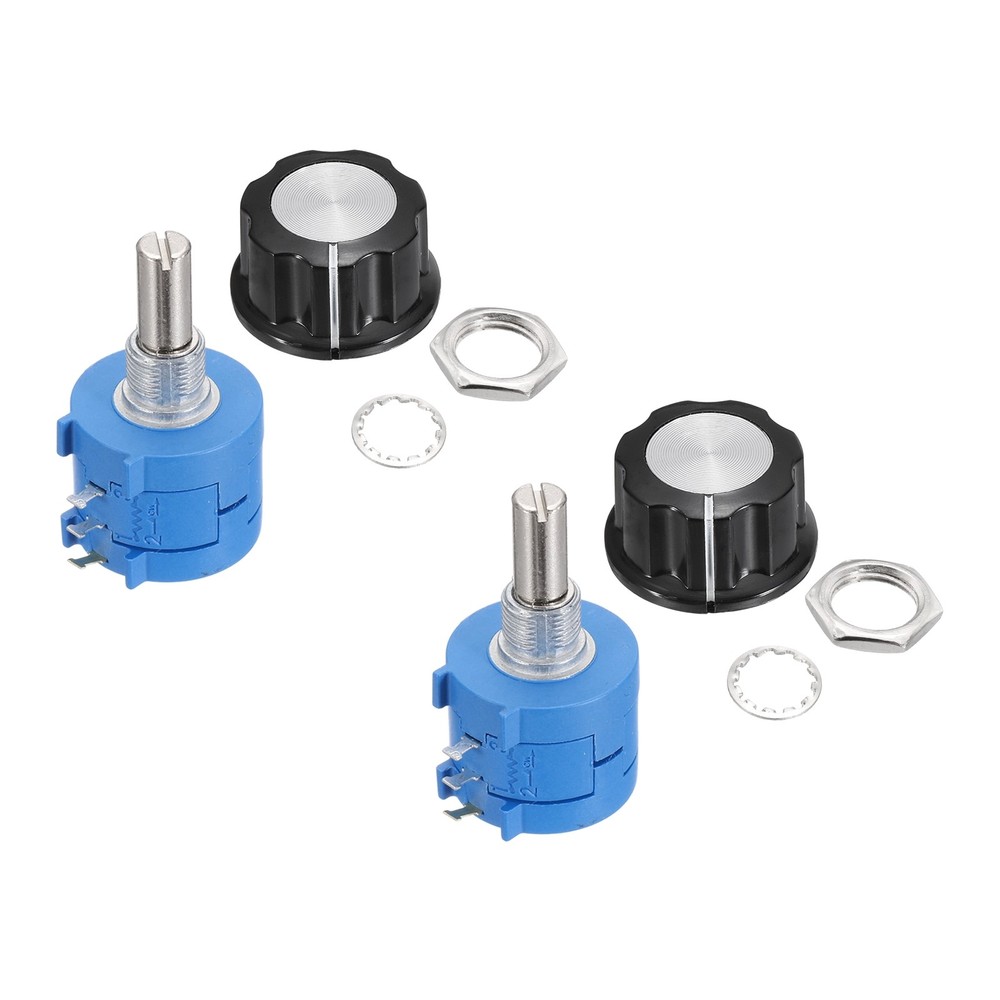 2 Sets 3590S-2-502L 5Kohm Precision Multi Turn Wirewound Potentiometer Type A03