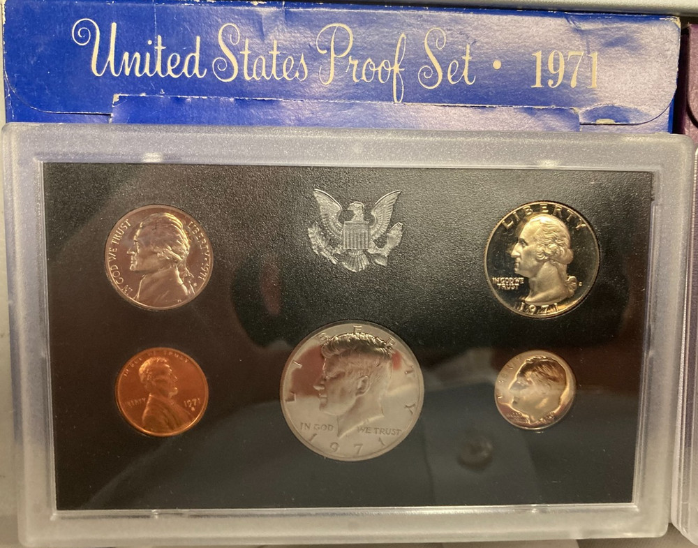 1971 & 1992 US Mint Silver Proof Set (Box 173)