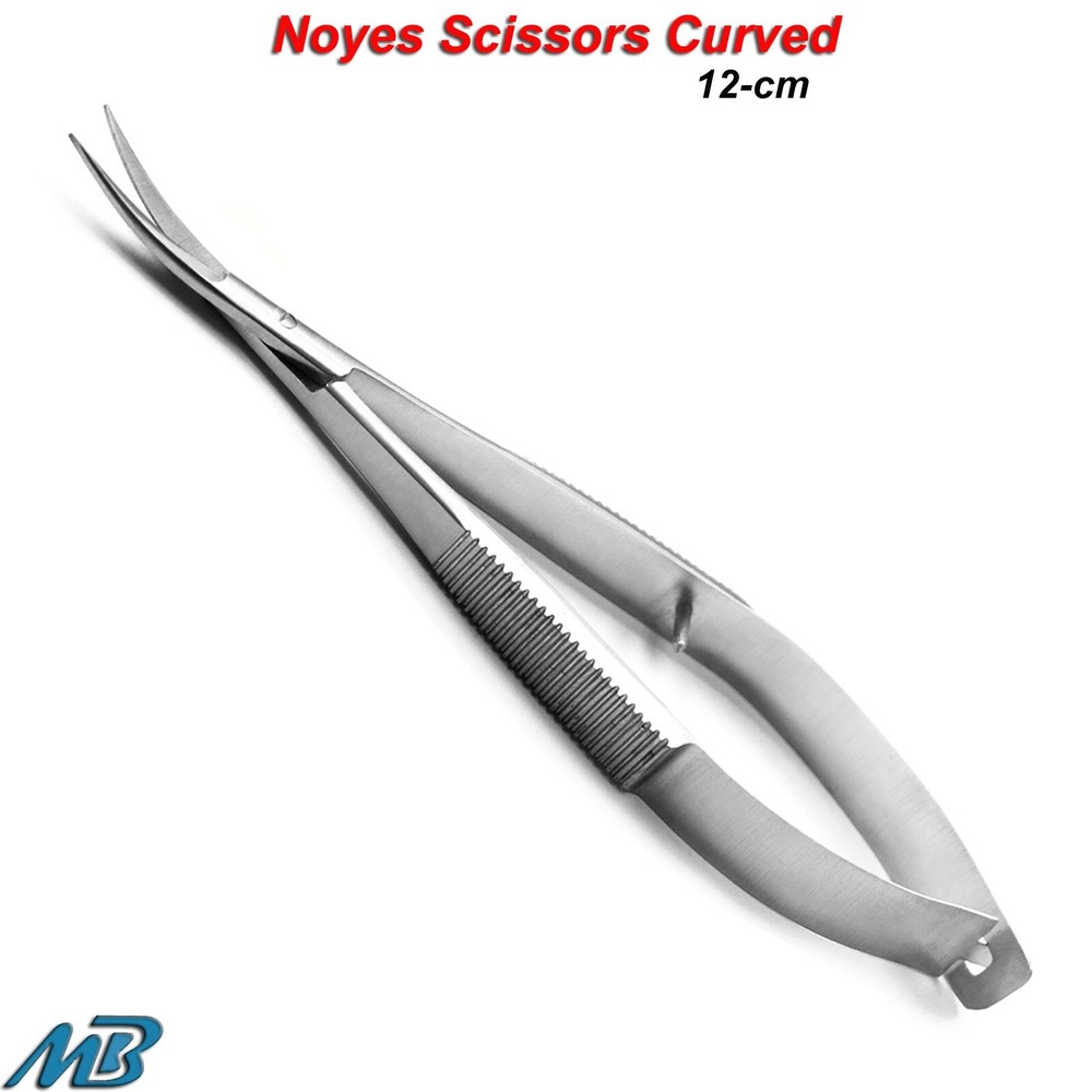 Surgical Noyes Tissue Suture Removal Micro Eye Scissors & Operating BP Handle