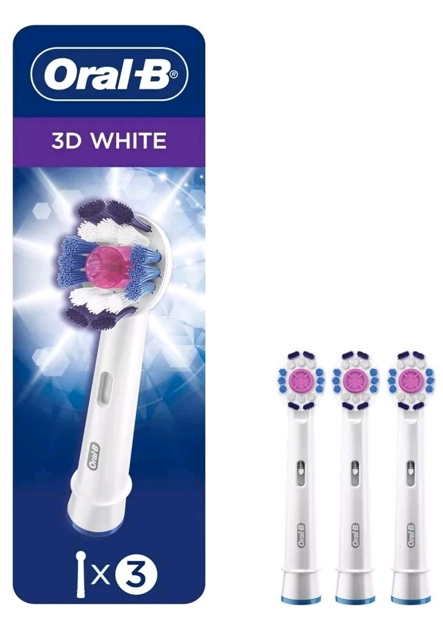 ORAL B  3d White Brush Head 3 Pack