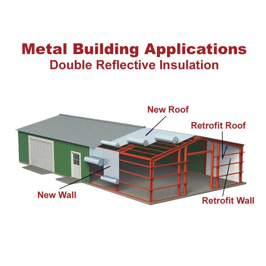 InfraStop™ 48" x 100' Double Bubble Reflective Foil Insulation
