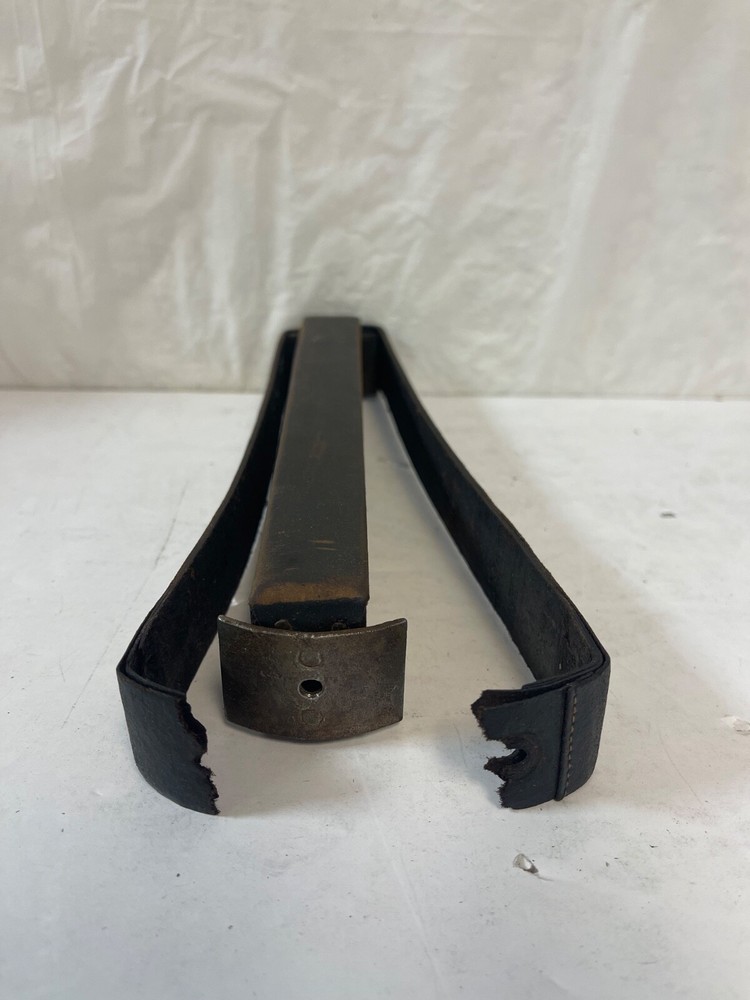 Barber Leather Strop Straight Razor Sharpening Shaving BROKEN BOX & STRAP