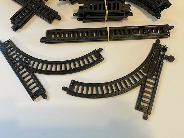 Plastic Tiny Train Track & Bridge- 19 Pieces