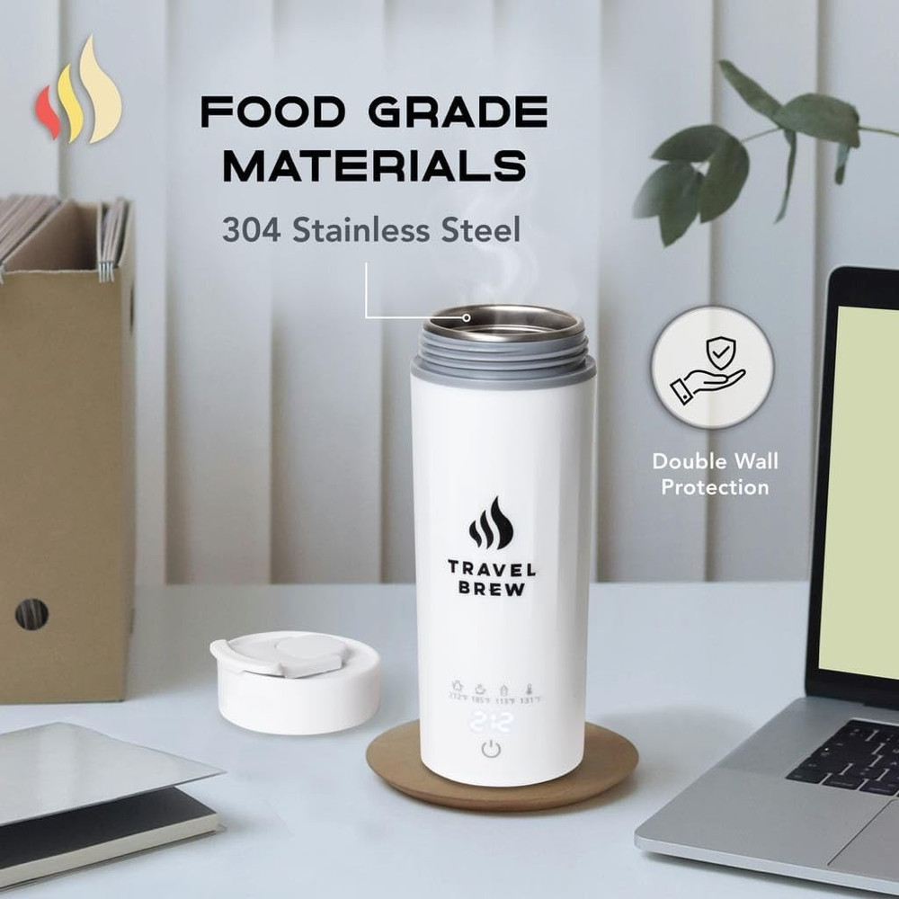 Portable Travel Kettle with Tea Infuser- Mini Electric Kettle with 4 Temperature