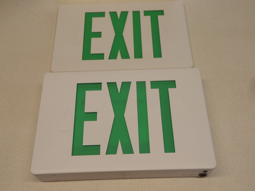 Elco Lighting Emergency Exit Sign LED 100V-277V