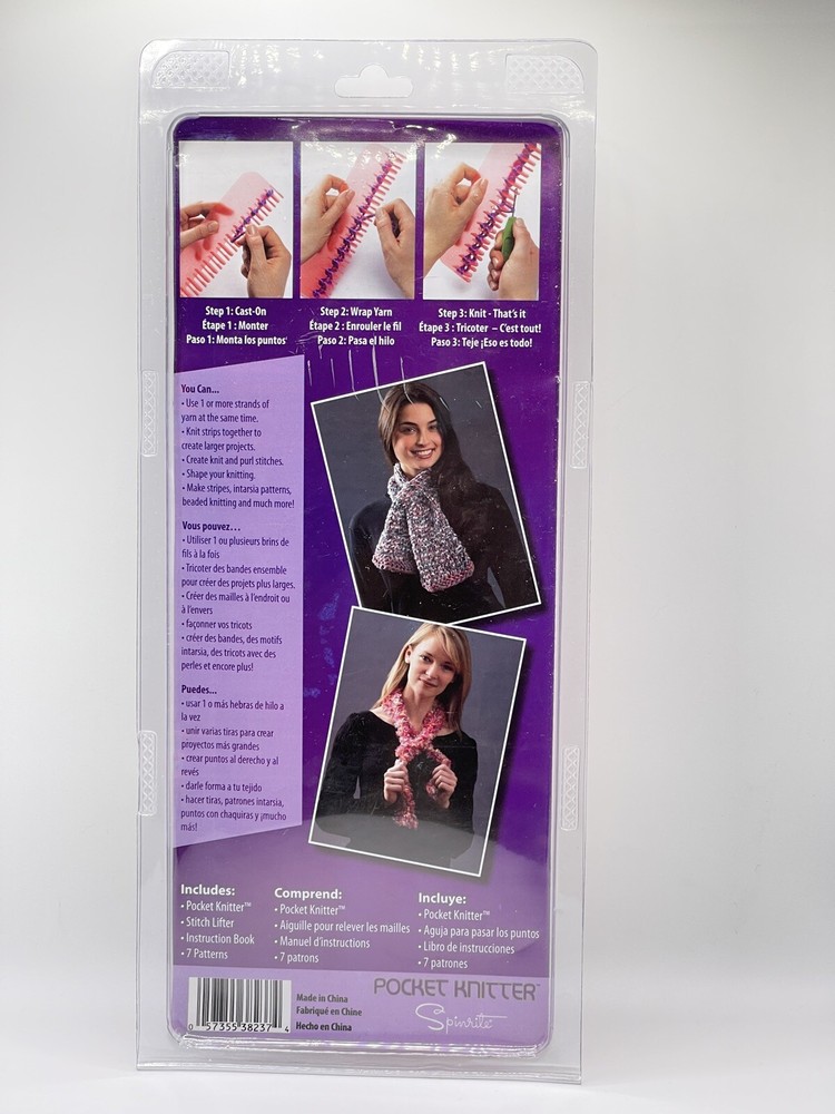 New Spinrite Pocket Knitter Kit - Orange