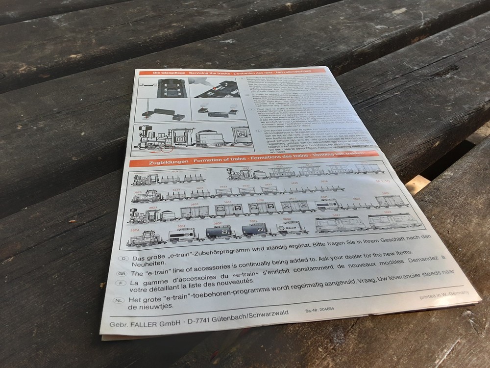 FALLER, CATALOGUE E TRAIN