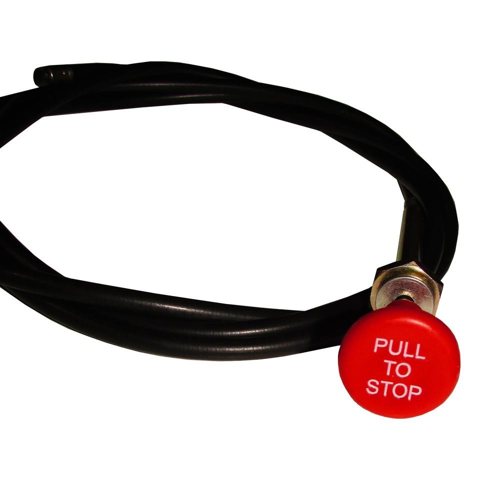 CC66 New Universal 72" Long Pull to Stop Cable w/ Red Knob