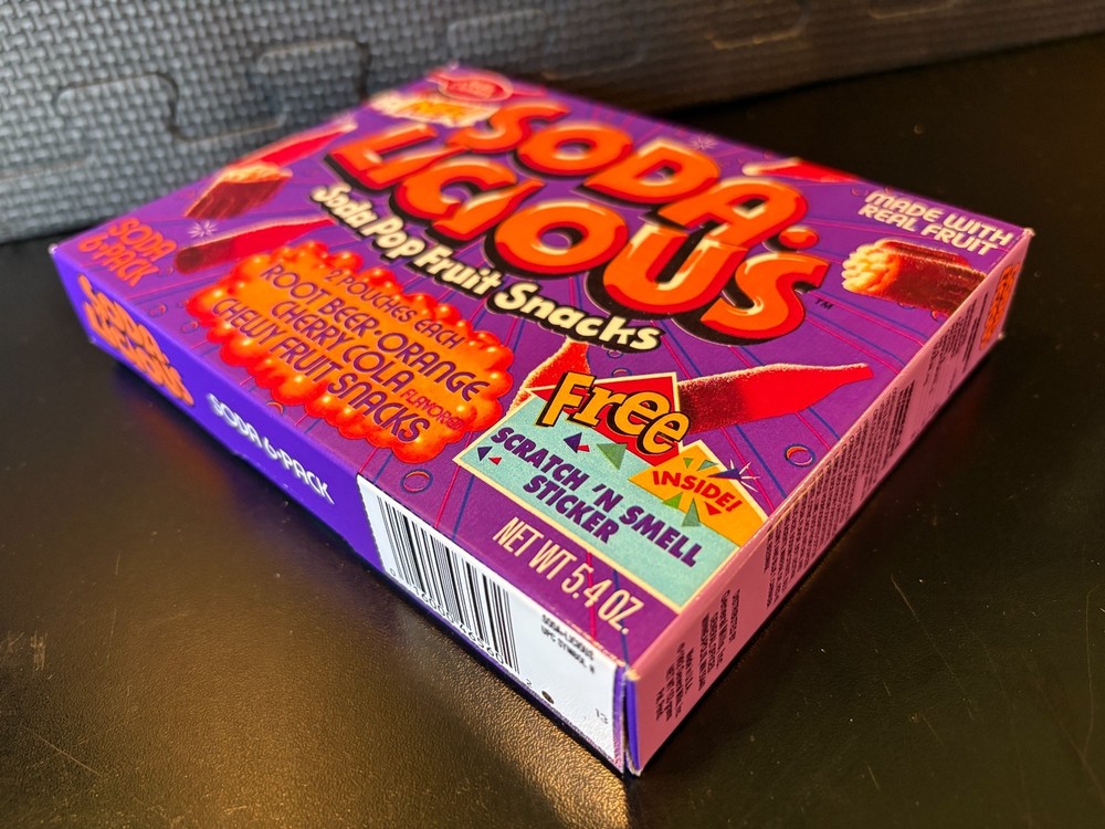 Soda Licious fruit snacks - Empty custom design display box