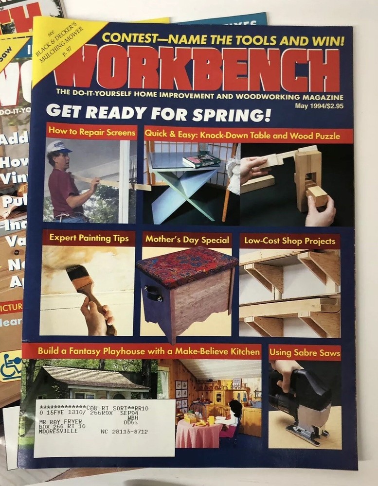 Lot Of Work Bench Magazines Wood Working Projects
