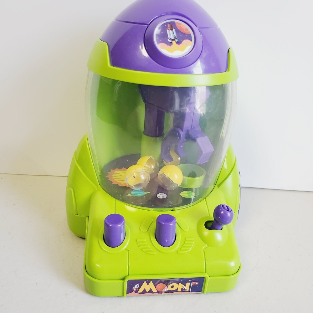 Mini Crane Game Machine. Space Rocket Ship. Handheld. W Opening Balls. ONLY 5" T