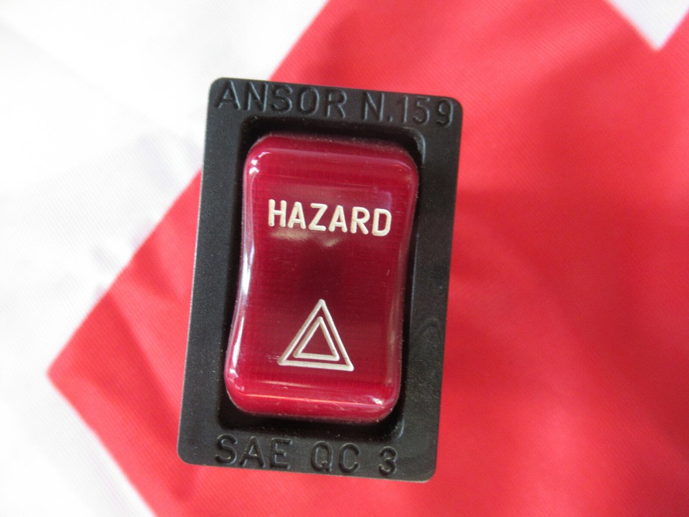 Original Alfa Romeo Spider Hazard switch hazard warning switch US version square New