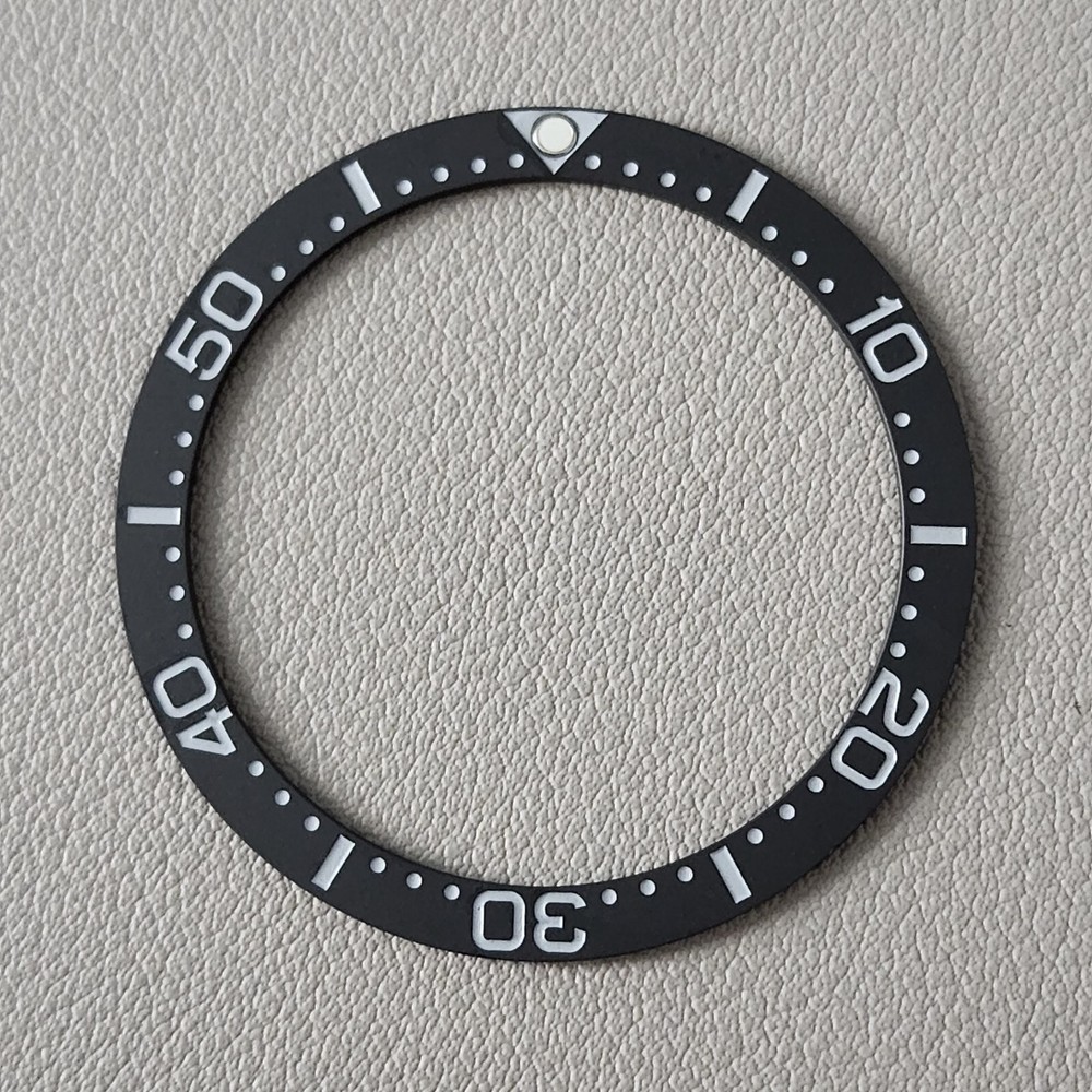 SEIKO Bezel Insert Turtle SRP777 / LOW PIP  Black Matte Ceramic Flat C3
