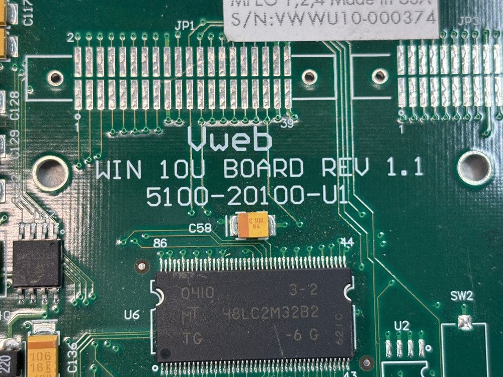 Vweb WIN 10U Board Rev. 1.1 Audio Video Codec PCI Card