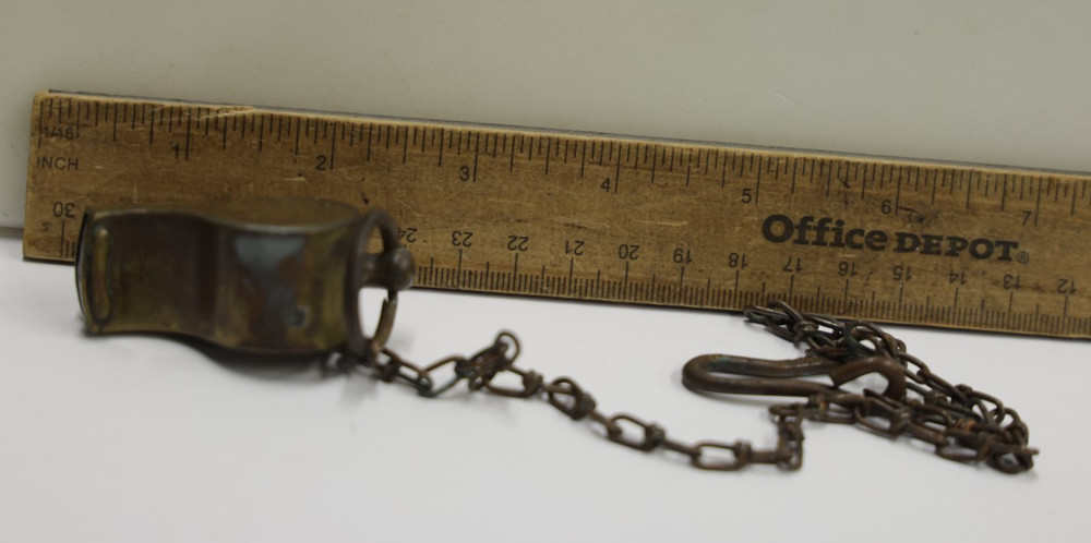WWII US Army Brass Whistle w/ Chain