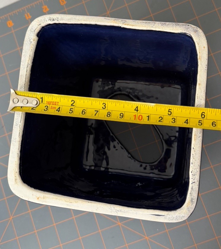 Blue Celestial Tissue Cover Holder Sun Stars Ceramic