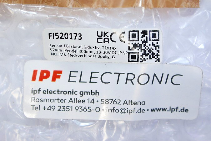 IPF FI520173 INDUCTIVE FILLING LEVEL SENSOR