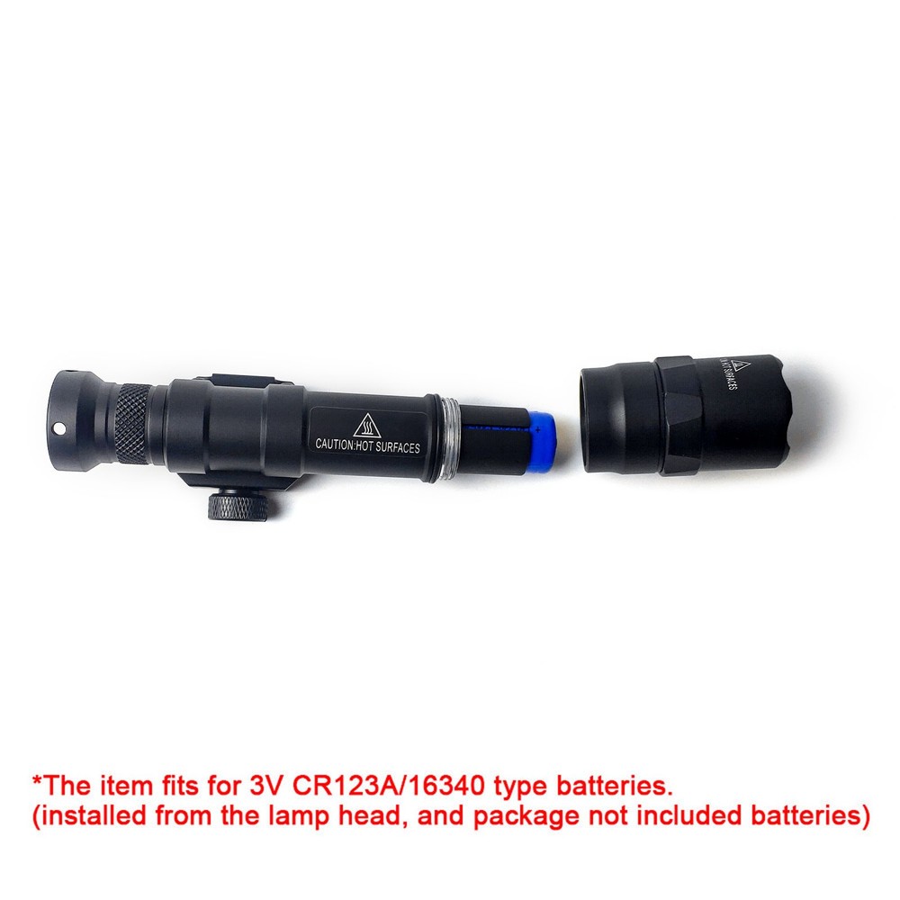 Tactical Picatinny Flashlight M600B W/ Remote Pressure Switch + light Switch US