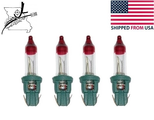 4 Energy Saving Style D Mini Bulb Flashers Christmas Tree Lights 2.5v 0.25w 0.1a
