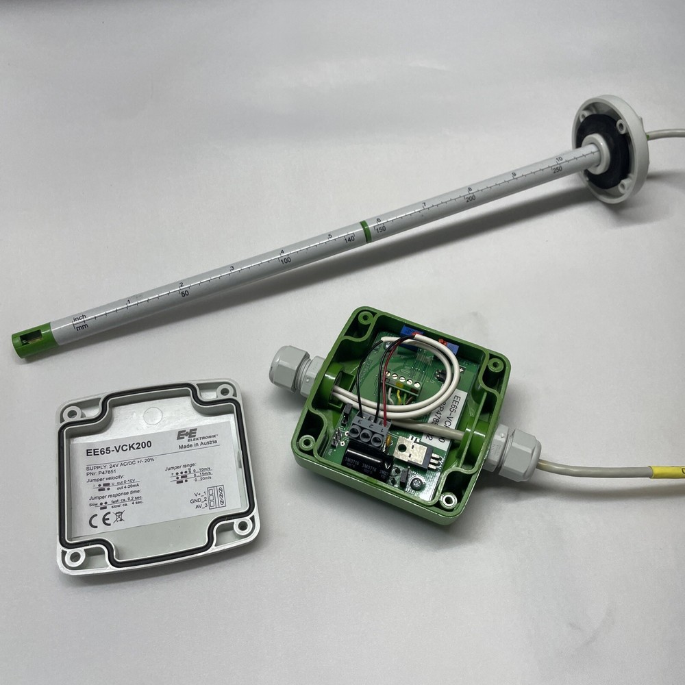 E&E Electronics EE65-2-VCK200 Air Velocity Transmitter 24V HVAC Sensor