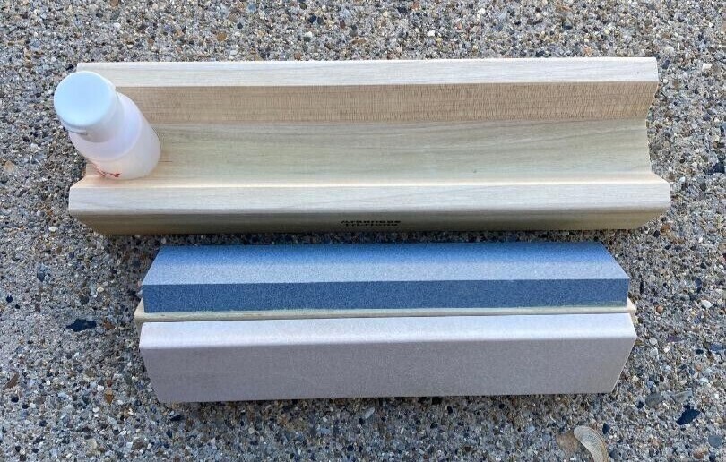 Tri 8 Arkansas Knife Sharpening Stone Kit -NEW
