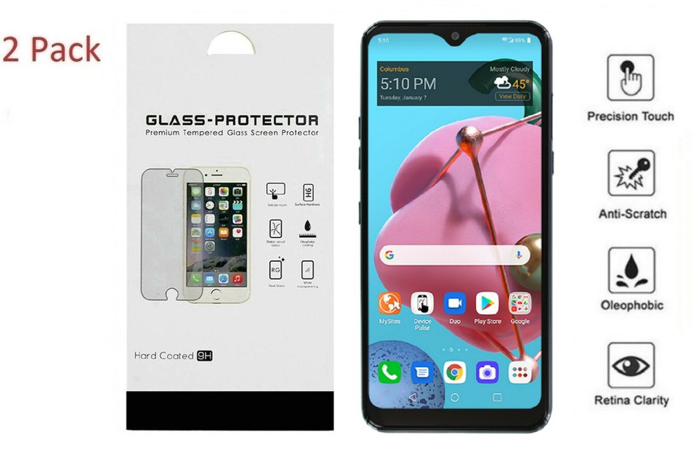 For LG Reflect L555DL 2 Pack Tempered Glass Screen Protector