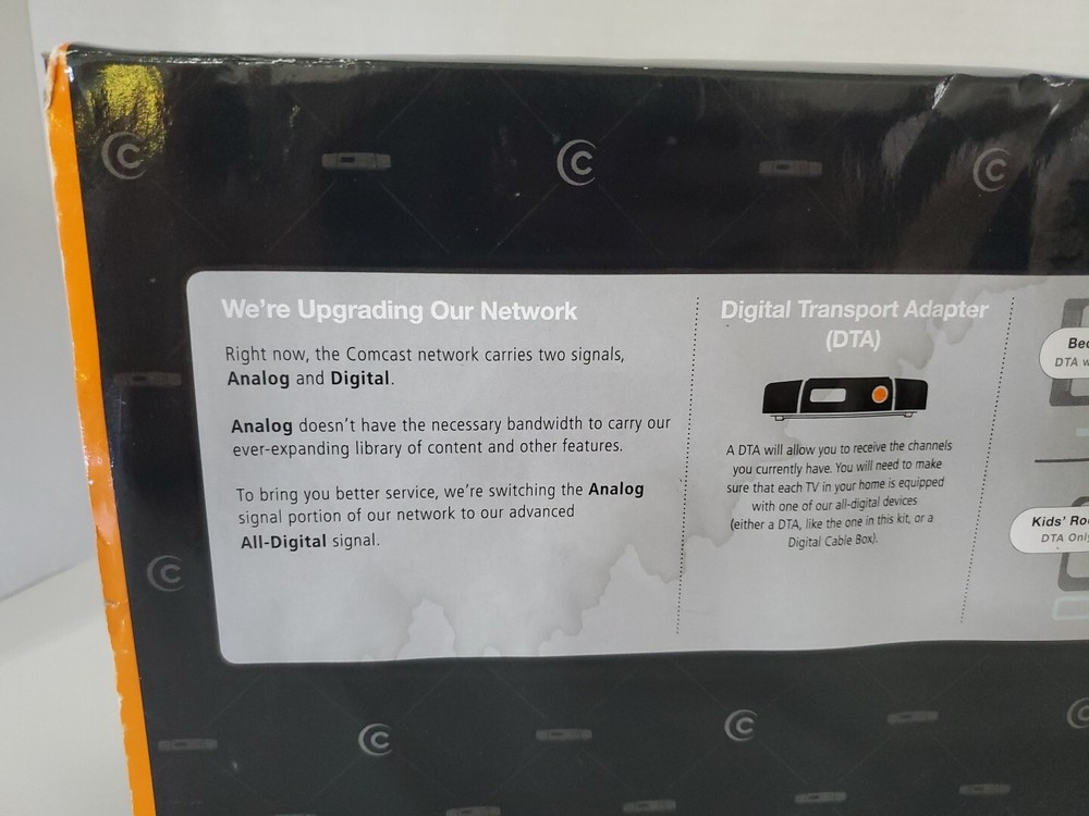 Comcast / Xfinity Digital Transport Adapter Self Installation Kit DC50X Cable