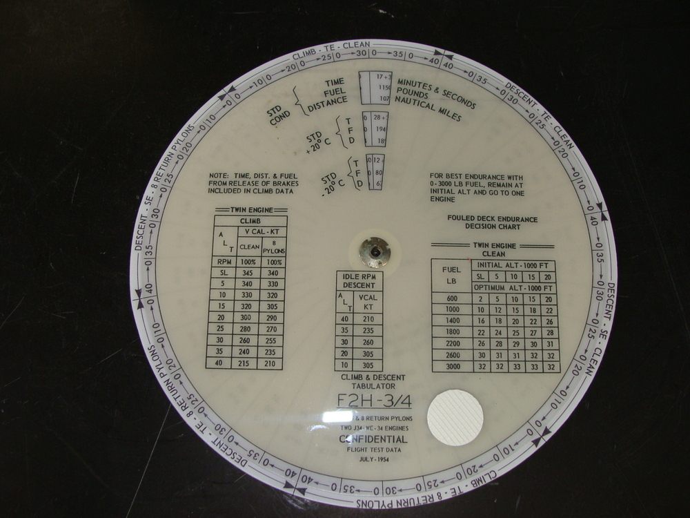 US NAVY AIR NAVIGATION JET CLIMB & DESCENT COMPUTER