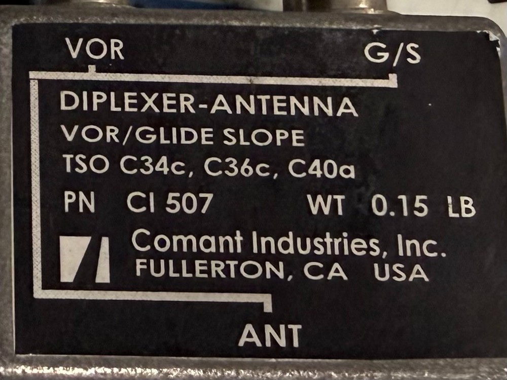 Diplexer CI-507 Removed Working