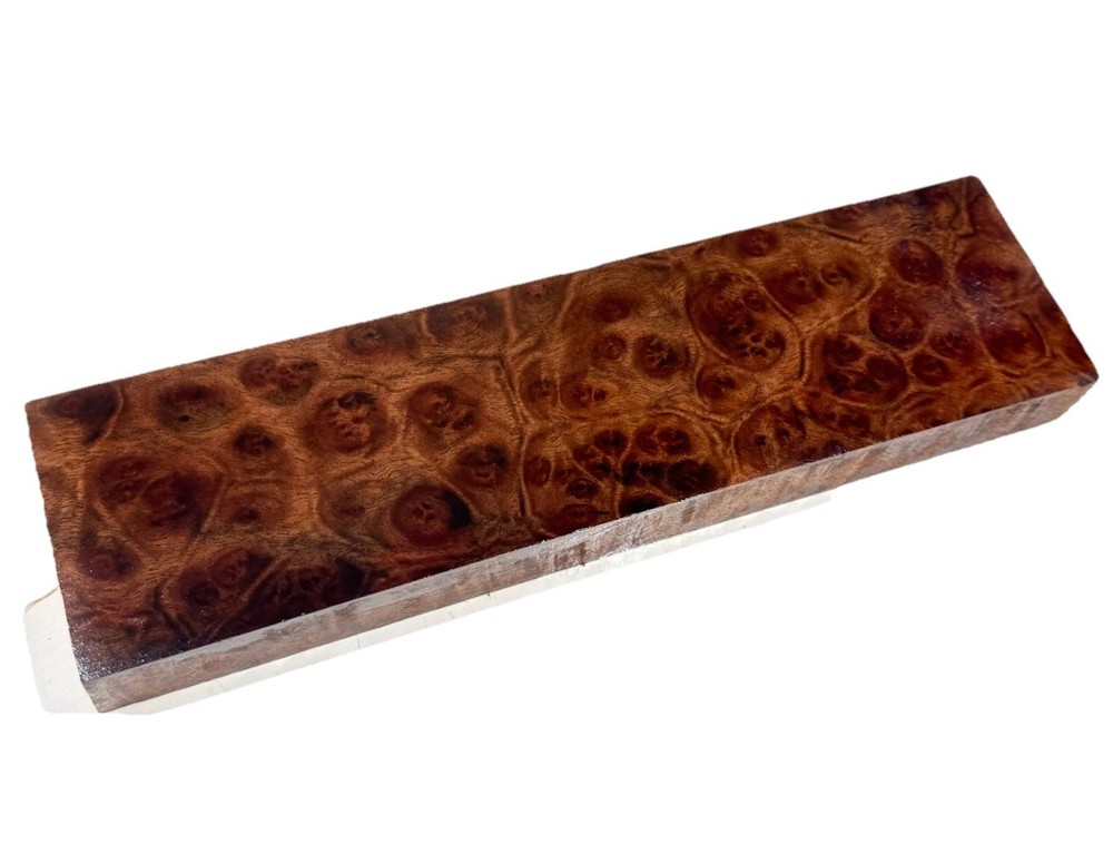 Camphor burl wood board 10-3/8" x 2-3/4” x 1" (b31) Dried