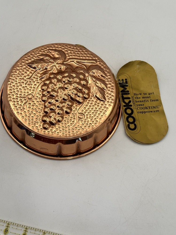 Copperware Mold Cookware Or Decorative Piece By Cooktime Grape Cluster