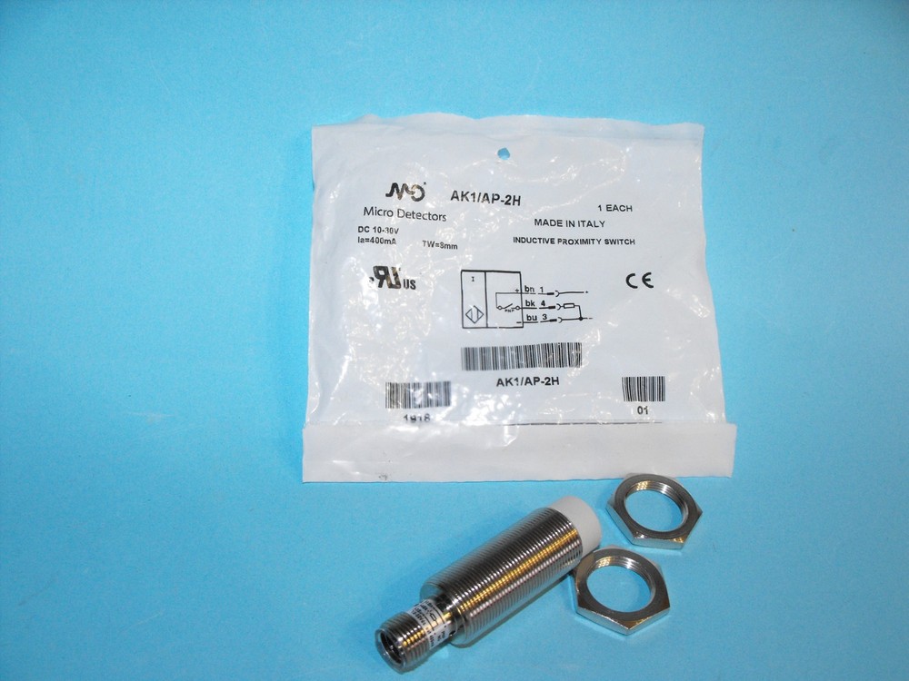 Micro Detectors AK1/AP-2H.Proximity Switch sensor.10-30VDC.NEW