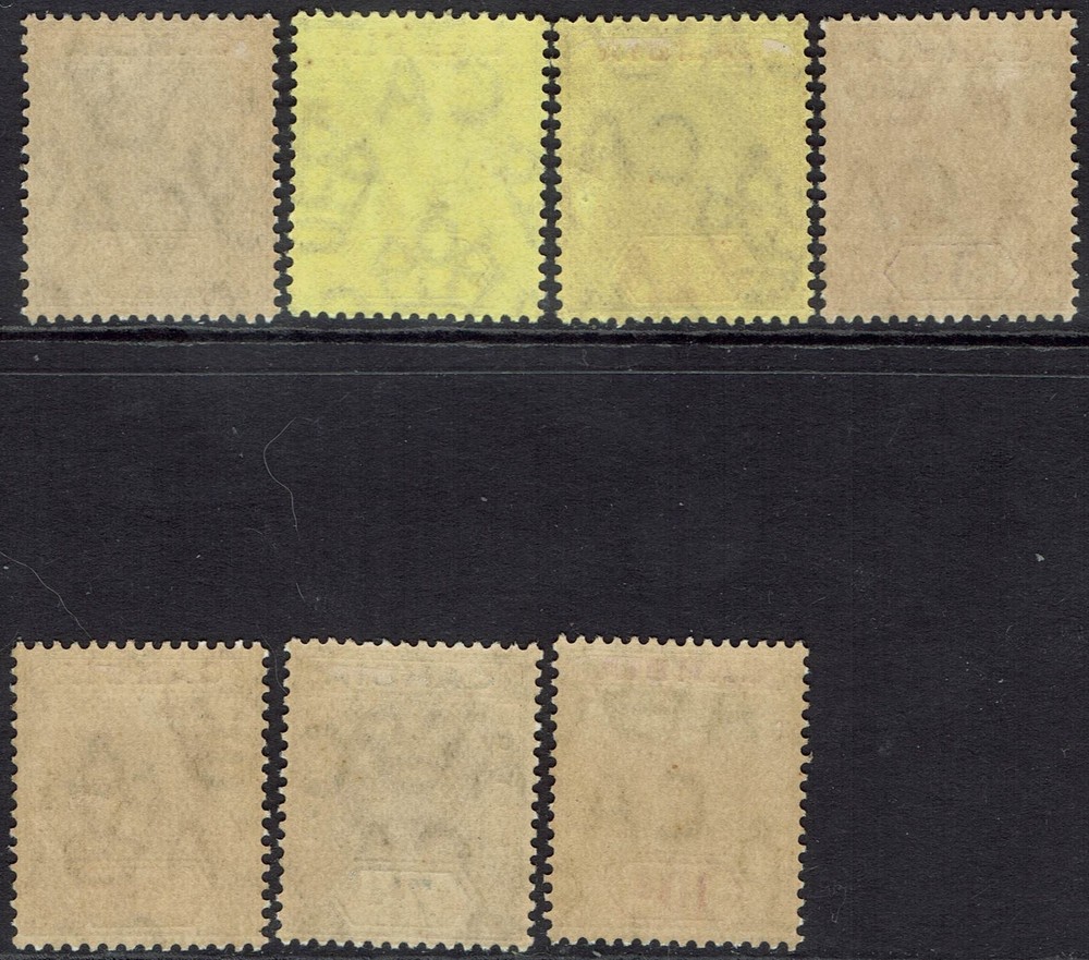 GAMBIA 1909 KEVII 2D - 10D