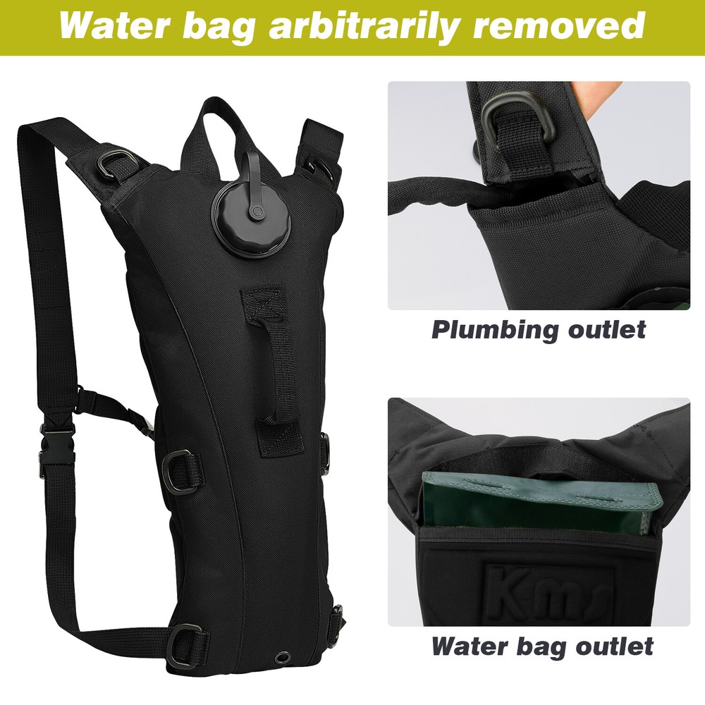 3L Water Bladder Backpack Tactical Hydration Pack Lightweight Water Storage Bag