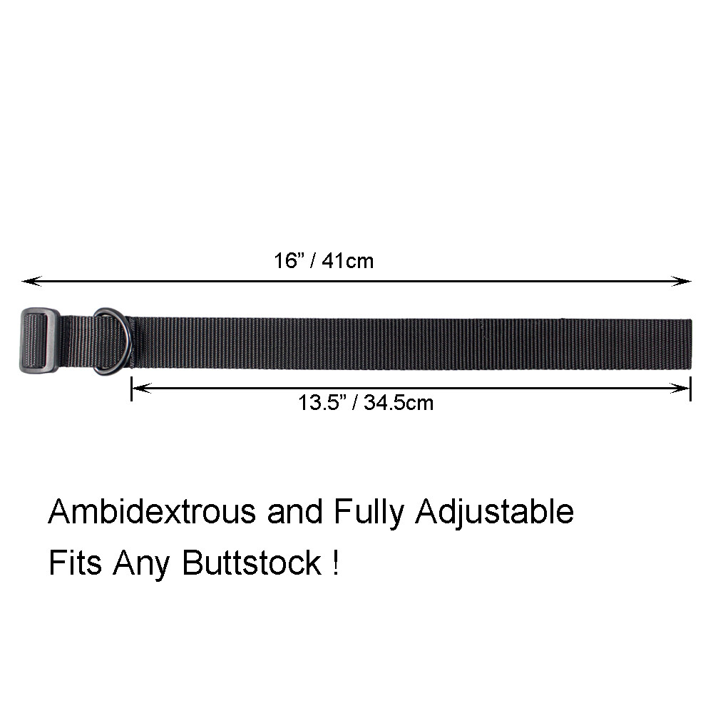 US Black Gun Sling Adapter Tactical D Ring Loop Strap Attachment