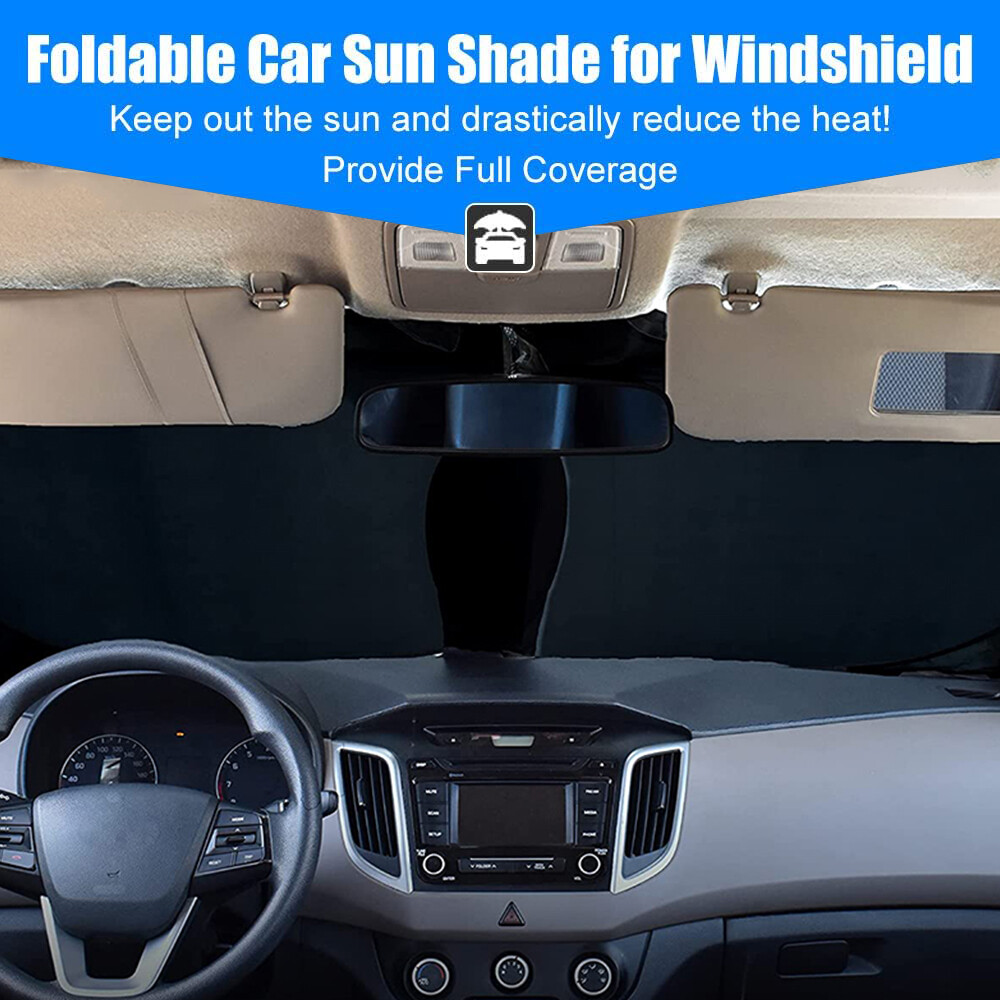 Foldable Car Windshield Sun Shade Front Window Cover Visor UV Block Protector