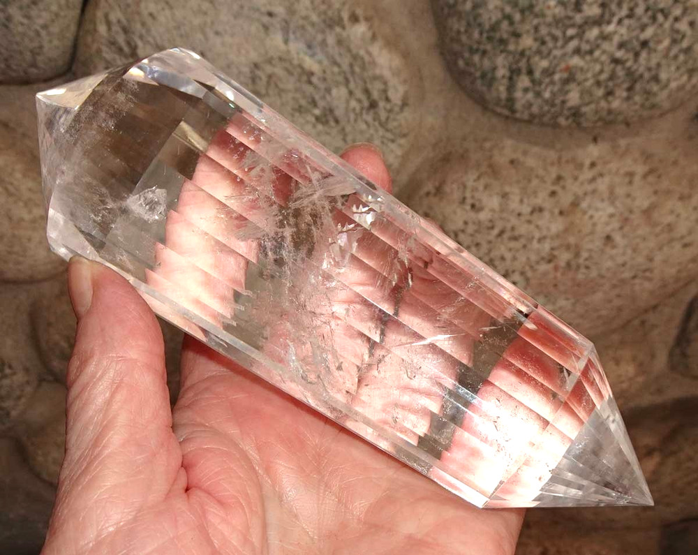 Clear Quartz Vogel 24-sided Crystal - v2002