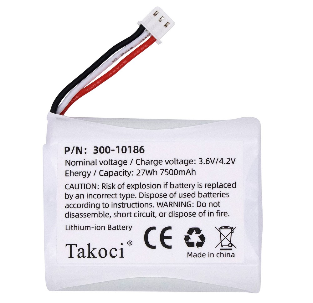 Replacement Battery 300-10186 for ADT Command Smart Security Panel 7500mah 3....