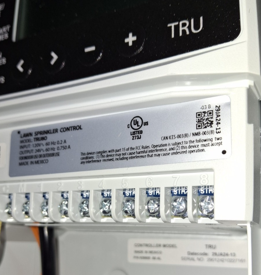 Rain Bird TRU8O Program-Based Indoor/Outdoor Irrigation Sprinkler Controller