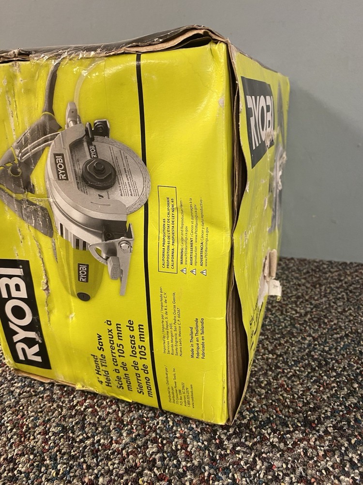 (NEW) RYOBI "4" HAND HELD TILE SAW.